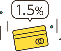 決済手数料1.5％～クレジットカード決済が簡単導入！